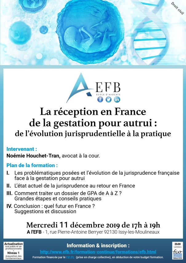 Programme - La réception en France de la gestation pour autrui